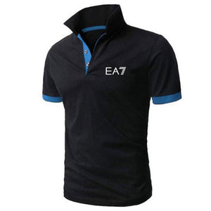 summer fashion EA7 perfect logo printed polo RF New men high quality social Polo shirts Polo Shirt for women and mens'
