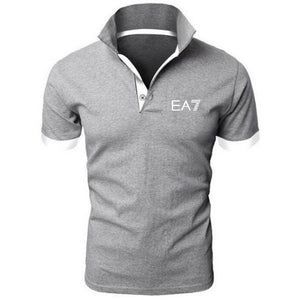 summer fashion EA7 perfect logo printed polo RF New men high quality social Polo shirts Polo Shirt for women and mens'