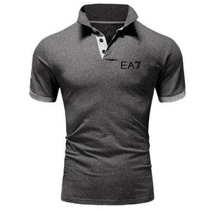 summer fashion EA7 perfect logo printed polo RF New men high quality social Polo shirts Polo Shirt for women and mens'